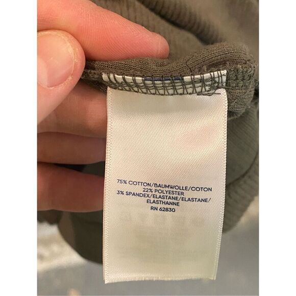 Lands’ End Super Soft Taupe Ribbed 1/4 Zip Long Sleeve Light Sweatshirt Women’s - Picture 6 of 16